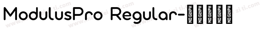 ModulusPro Regular字体转换